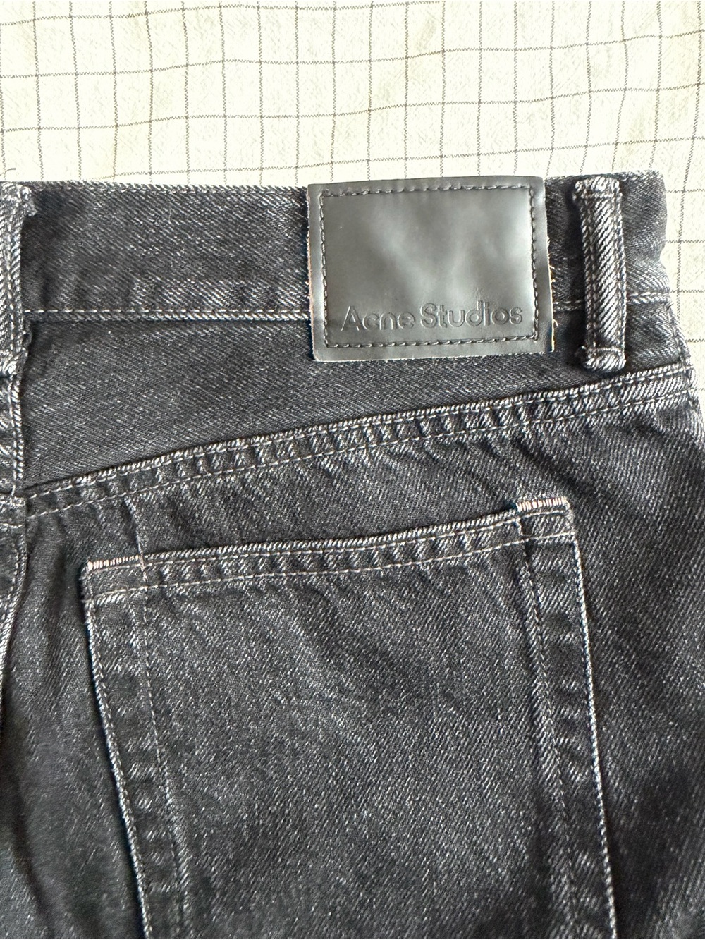 Acne Women’s Straight Black Denim Jeans